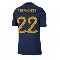 Dres Francuska Theo Hernandez #22 Domaci SP 2022 Kratak Rukav